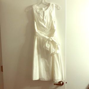 White House Black Market White Sleeveless Dress